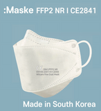Wiicare 4 Ply Premium EU CE FFP2 certified Protective Face White Mask for Adult