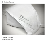 Wiicare 4 Ply Premium EU CE FFP2 certified Protective Face White Mask for Adult